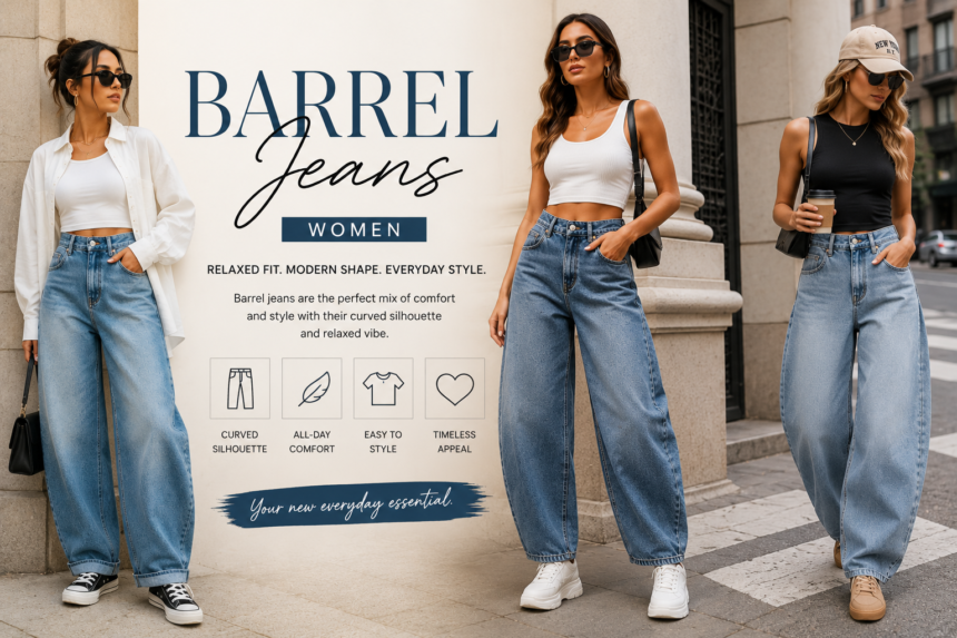 barrel jeans women
